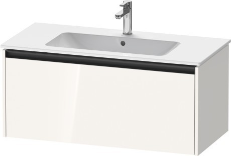 Duravit тумба подвесная под раковину 480 мм х 1010 мм х 440 мм, ketho.2, k25064022220000 цвет: белый глянцевый