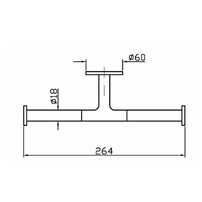Zucchetti крючок двойной, подвесной, pan, хром арт. zac651