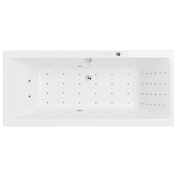 Встраиваемая ванна slim 180x80 nano, Excellent Pryzmat, хром арт. WAEX.PRY18S.NANO.CR