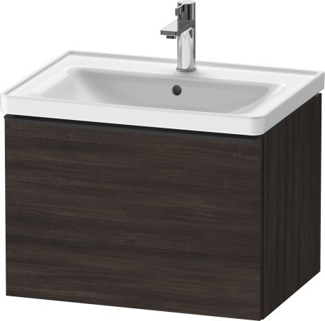 Duravit тумба подвесная под раковину 634 мм х 452 мм, d-neo, de425405353 цвет: каштан темный