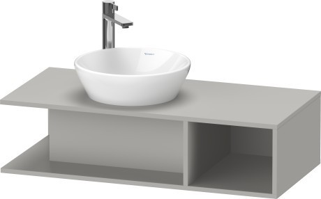 Duravit тумба подвесная под раковину слева 1000 мм х 480 мм, d-neo, de491900707 цвет: бетонно-серый матовый