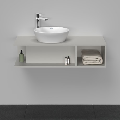 Duravit тумба подвесная под раковину слева 1000 мм х 480 мм, d-neo, de491900707 цвет: бетонно-серый матовый