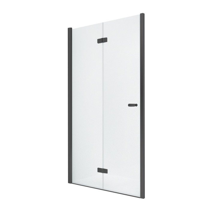 Дверь в нишу складные l 80x195, New trendy New soleo black, черный арт. D-0221A