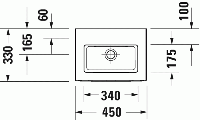Duravit раковина встраиваемая без отверстия под смеситель, white tulip, 0737450070 цвет: белый