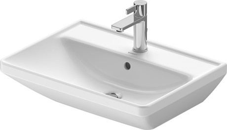 Duravit раковина подвесная 600 мм х 440 мм, с переливом, с отверстием под смеситель, d-neo, 2366600000 цвет: белый
