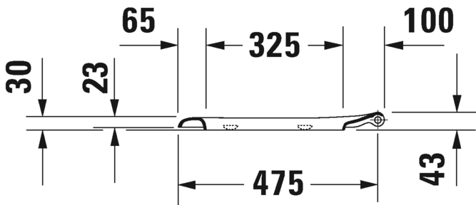 Duravit сиденье для унитаза с крышкой удлиненное d-сode без автоматического опускания, d-code, 0060310000 цвет: белый