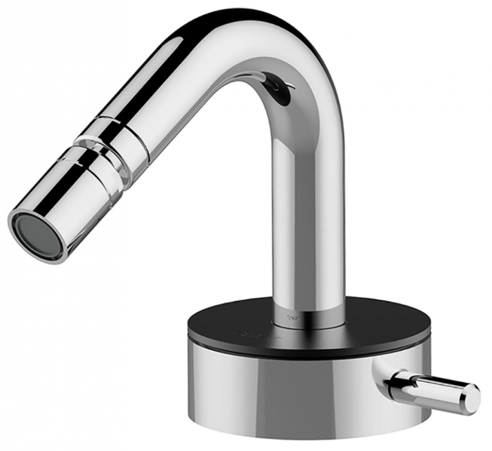 Cisal смеситель однорычажный для биде на 1 отверстие с донным клапаном sm0015506t slim, цвет: хром