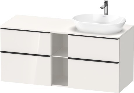 Duravit тумба подвесная под раковину справа 1400 мм х 550 мм, d-neo, de4970r2222 цвет: белый глянцевый