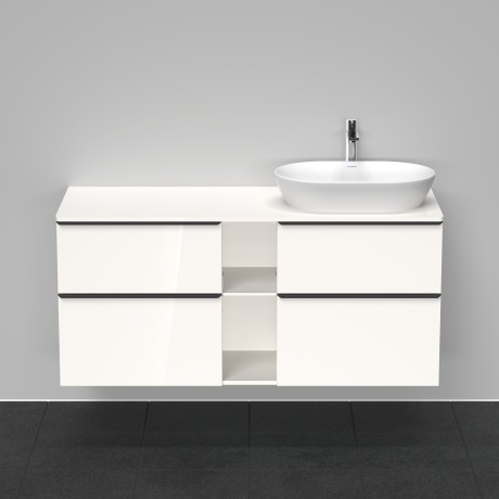 Duravit тумба подвесная под раковину справа 1400 мм х 550 мм, d-neo, de4970r2222 цвет: белый глянцевый