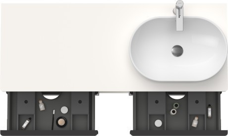 Duravit тумба подвесная под раковину справа 1400 мм х 550 мм, d-neo, de4970r2222 цвет: белый глянцевый