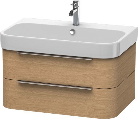 Duravit тумба подвесная под раковину, happy d.2, h2 6365 52 цвет: дуб европейский