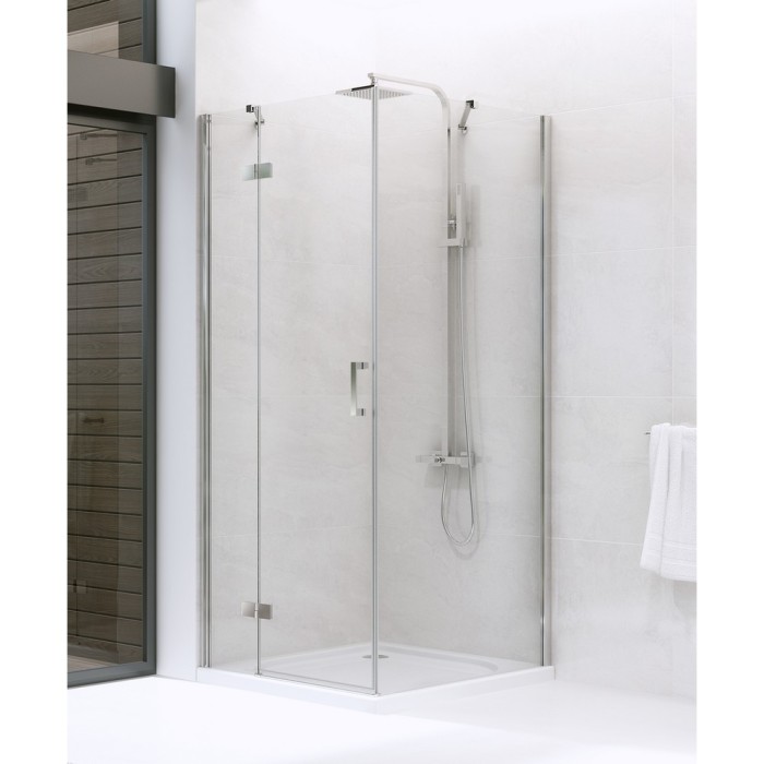 Душевое ограждение new renoma l 100x90x195, New trendy New renoma chrome, хром арт. D-0115A/D-0084B