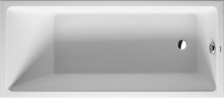 Duravit акриловая ванна air 1700 х 750 c одним наклоном для спины, встраиваемая версия, vero air, 700412000000000 цвет: белый