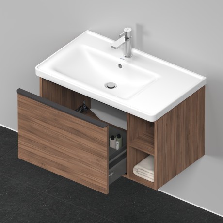 Duravit тумба подвесная под раковину 784 мм х 452 мм, d-neo, de425807979 цвет: орех натуральный