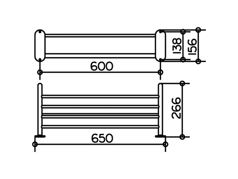 Keuco полка для полотенец, universal, хром арт. 04975 010000
