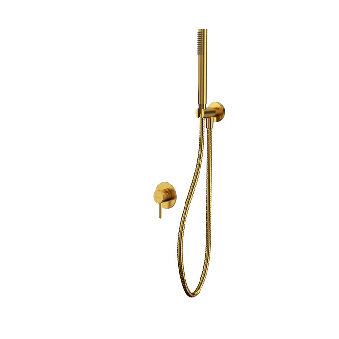 Душевая система скрытого монтажа, Whitecross Y brushed gold, брашированное золото арт. YSET02GLB