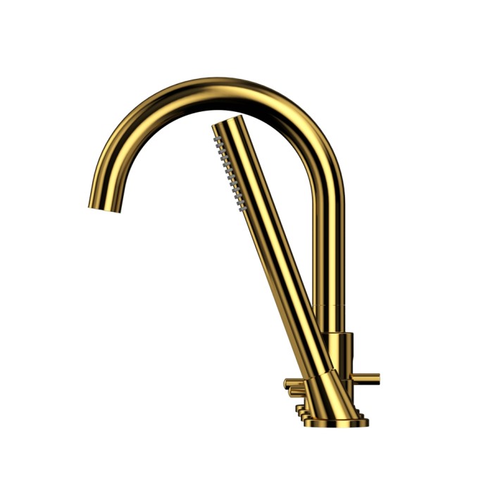 Смеситель для ванны на 4 отверстия, Whitecross Y gold, золото арт. Y1232GL