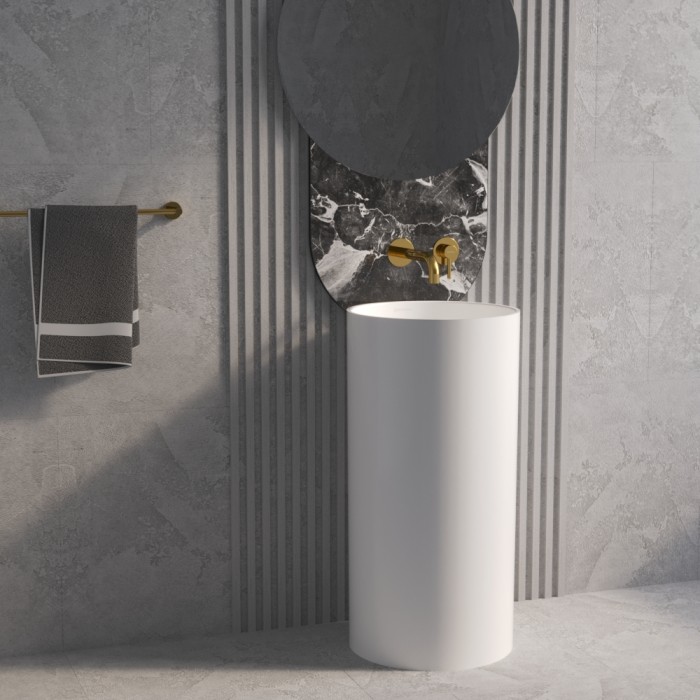 Раковина, напольная d43, Whitecross Altar, белый мат арт. 0737.043043.200S