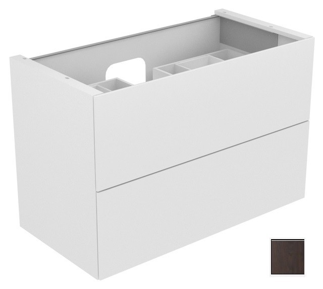 Keuco тумба подвесная под раковину с двумя выдвижными фронтами, edition 11, табачный дуб арт. 31352 850000