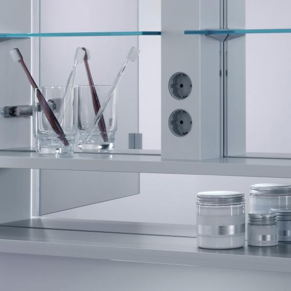 Keuco шкаф с подсветкой 1000 мм х 735 мм, royal lumos, алюминий серебристый анодированный арт. 14304 172301