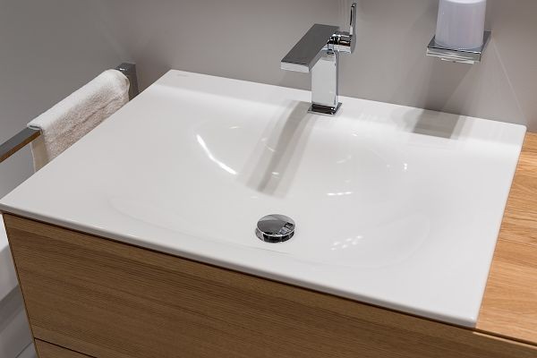 Keuco раковина встраиваемая с 1 отверстием под смеситель, edition lignatur, белый арт. 33350 311001