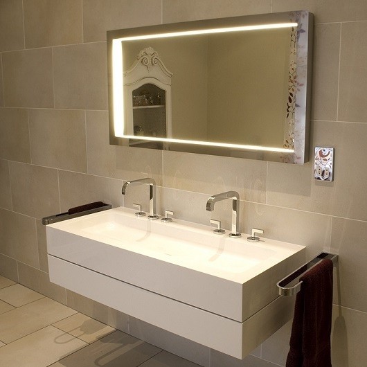 Keuco раковина двойная подвесная из минерального литья с 3 отверстием под смесители альпийский, edition 90, белый альпийский арт. 39081 311206