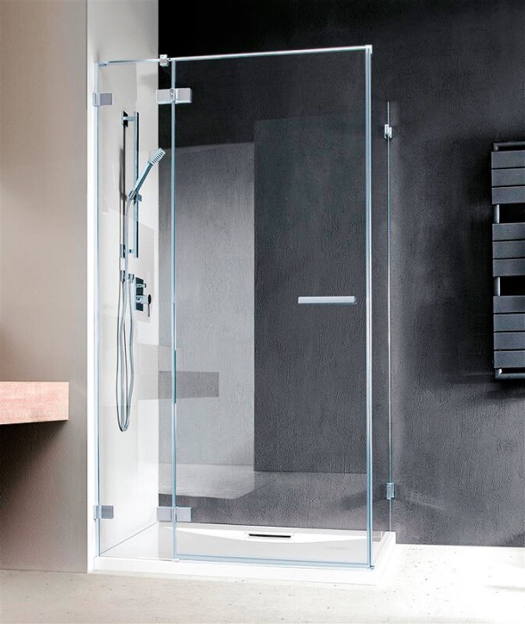 Radaway боковая стенка для душевого уголка 100x200 профиль хром стекло прозрачное, Euphoria - 383052-01