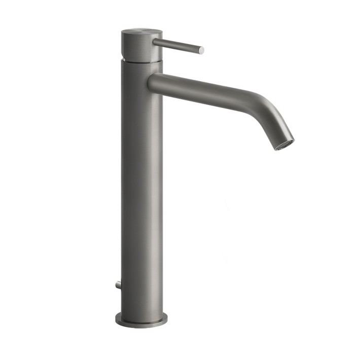 Gessi Смеситель однорычажный высокий с донным клапаном, Flessa, 54003#239 цвет: шлифованная сталь