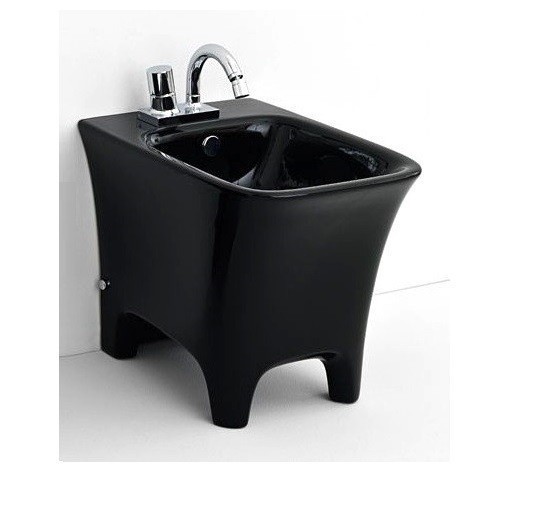 ArtCeram биде (напольное), cwb002 03 00 cow цвет: черный глянцевый