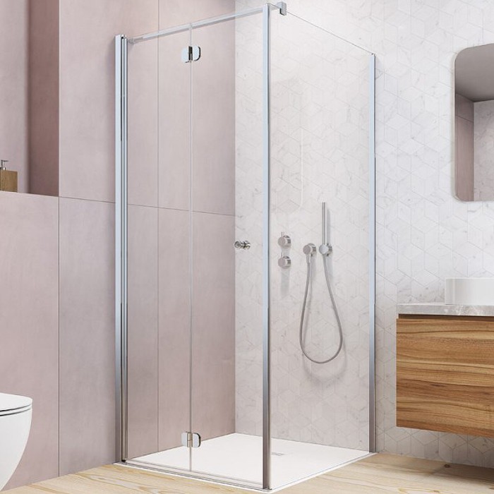 Radaway душевой уголок kdj-b 90x90 профиль хром стекло прозрачное, Eos - 37403-01-01NL