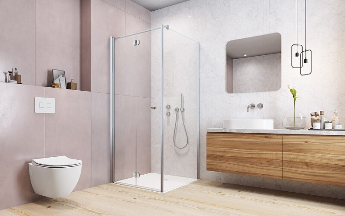 Radaway душевой уголок kdj-b 90x90 профиль хром стекло прозрачное, Eos - 37403-01-01NL