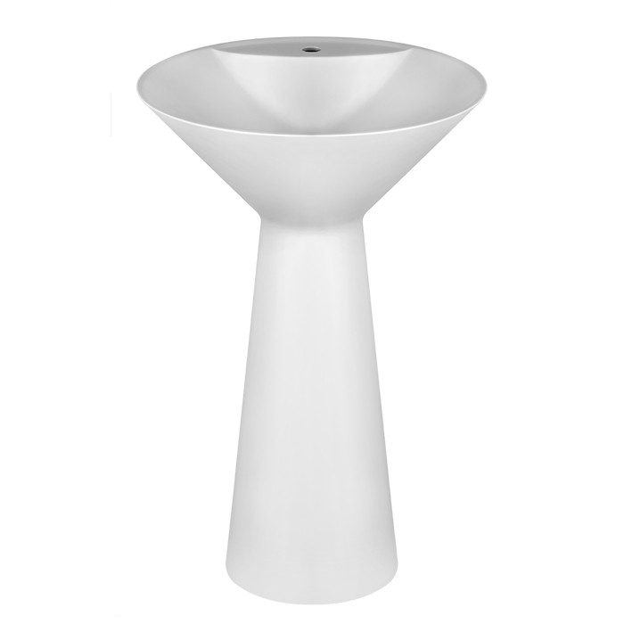 Gessi Раковина 46х90 см, 1 отв., Cristalplant, напольный, без перелива, Cono, 45907#521 цвет: матовый белый
