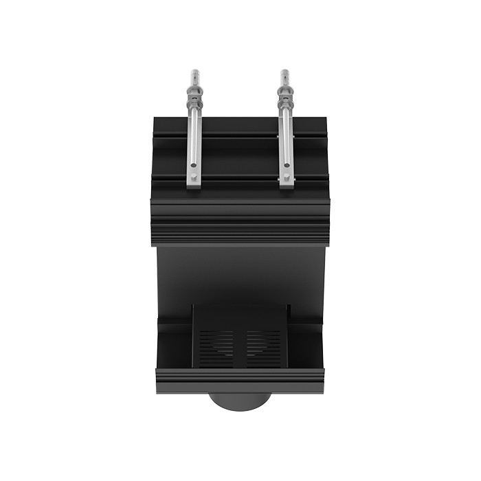 Gessi Профиль линейный 250 мм, с подготовкой под систему ОВиК/HVAC, Binario, 61031#299 цвет: black xl