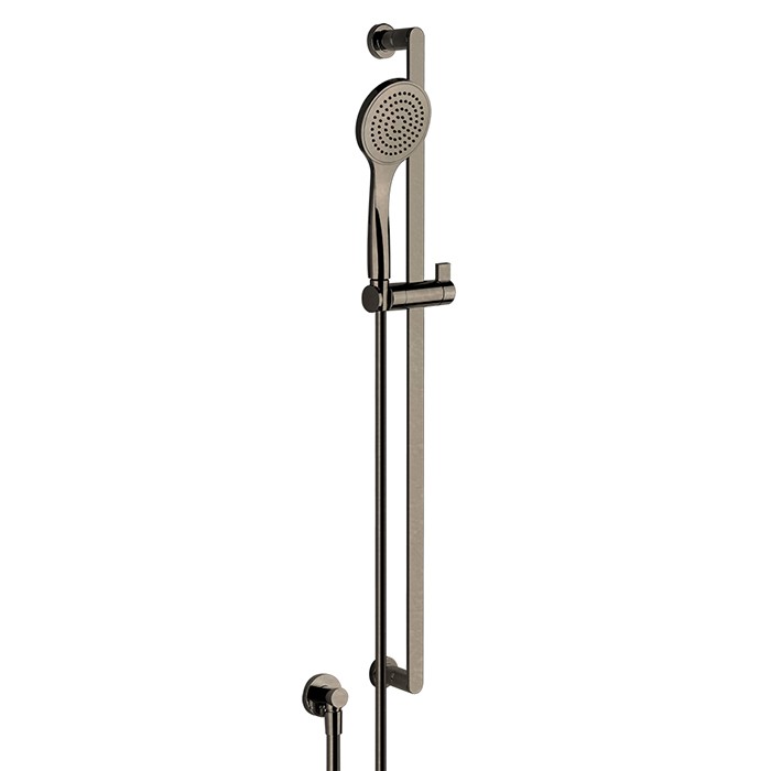 Gessi Душевой гарнитур, с ручным душем, шланг 1,5м и вывод воды, Emporio shower, 47264#149 цвет: finox brushed nickel