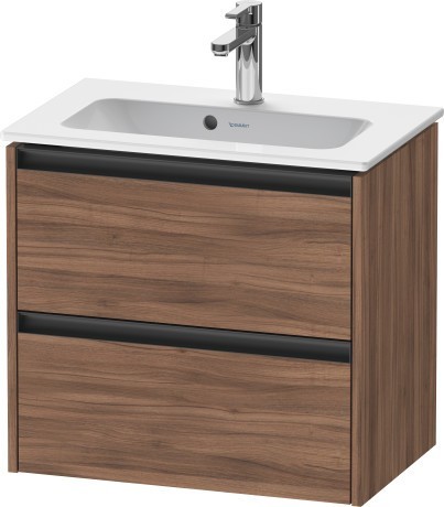 Duravit тумба подвесная под раковину 390 мм х 610 мм х 549 мм, ketho.2, k25255079790000 цвет: орех натуральный