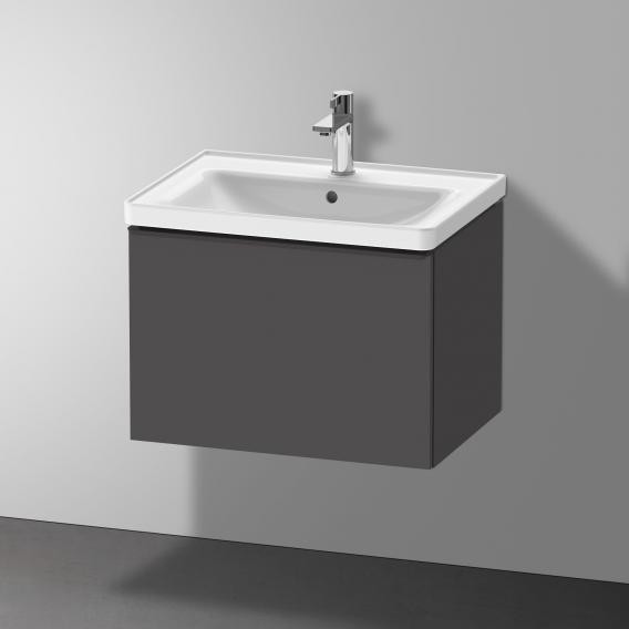 Duravit тумба подвесная под раковину 634 мм х 452 мм, d-neo, de425404949 цвет: графит матовый