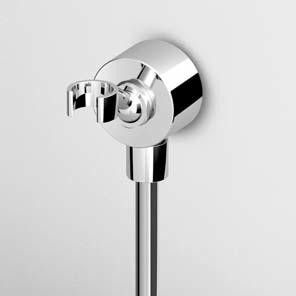 Zucchetti душевое подключение, с держателем для душевой лейки, jingle, хром арт. z9397p