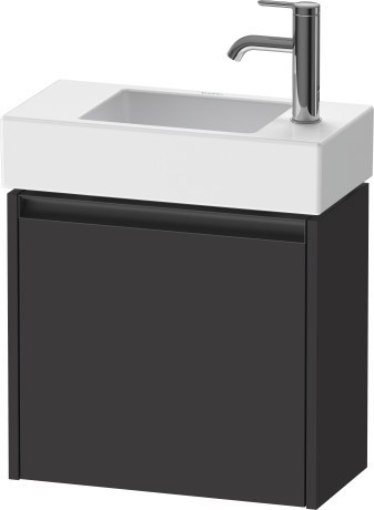 Duravit тумба подвесная под раковину 238 мм х 484 мм х 440 мм, ketho.2, k25072l80800000 цвет: графит суперматовый