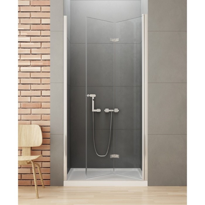 Дверь в нишу складные r 70x195, New trendy New soleo chrome, хром арт. D-0130A