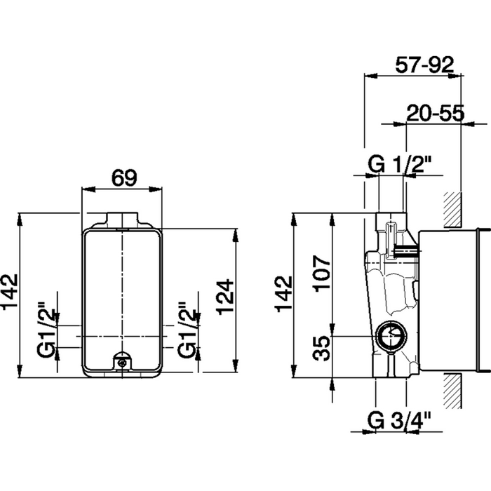 Cisal встраиваемая часть однорычажного смесителя для ванны и душа, za01221004 complementi, цвет: