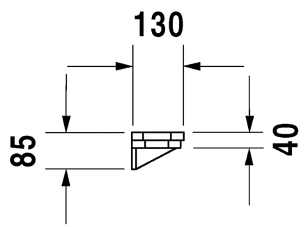 Duravit полка, 1930, 0892450000 цвет: