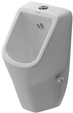 Duravit писсуар подвесной без "мушки", с креплением, c подачей воды сверху, d-code, 0828300000 цвет: белый