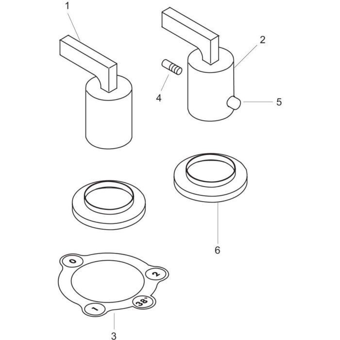 AXOR термостат на край ванны, Citterio, шлифованная медь арт. 39482950