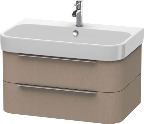 Duravit тумба подвесная под раковину, happy d.2, h2 6365 7575 цвет: лён
