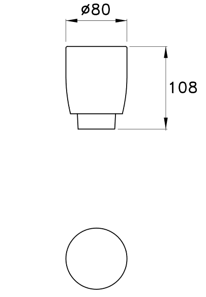 Stella стакан для зубных щеток, bamboo tondo, арт. bt10007vsa0