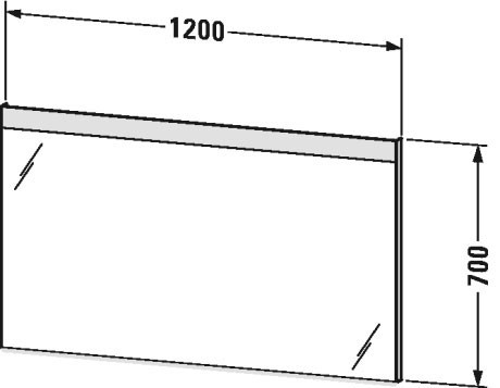 Duravit зеркало с подсветкой, light and mirrors, lm7858d0000 цвет: белый