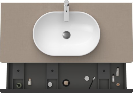 Duravit тумба подвесная под раковину 1200 мм х 550 мм и консолью, d-neo, de494907575 цвет: лён