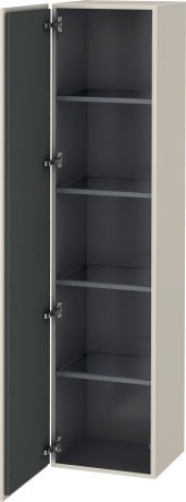 Duravit шкаф-пенал подвесной, l-cube, lc1180l9191 цвет: серо-коричневый