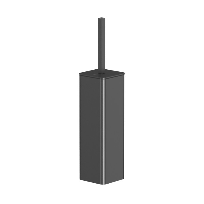 Ершик для унитаза, напольный, Whitecross Cubo gunmetal, оружейная сталь арт. CU2474GM