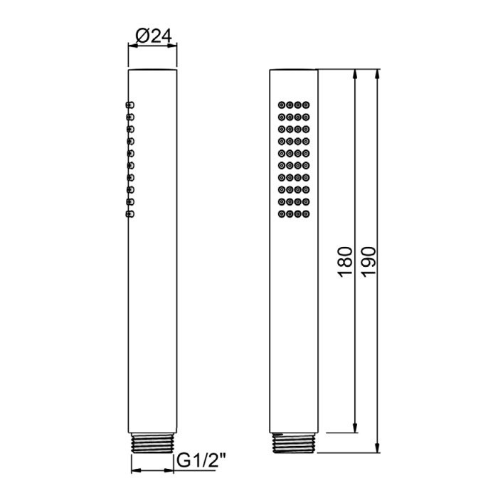 Ручной душ, Almar Easybrass, медь арт. E082091.CO